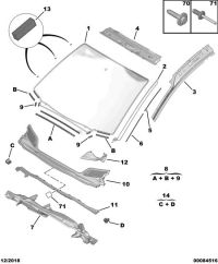 8116LW-GLASS WINDSHIELD