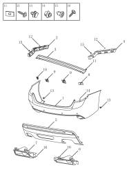 6044003100-BAR, REAR BUMPER