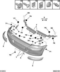 7410Q6-BAR, REAR BUMPER