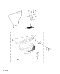 10920661-Cap, r. rr. door armrest cup bolt