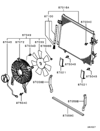 MN123332-CONDENSER ASSY,A/C REFRIGE