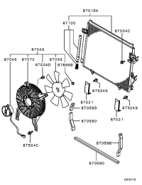 MR500879-MOTOR,A/CCONDENSERFAN