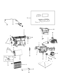 68037393AA-HOUSING DISTRIBUTION INCLUDES DOORS, LINKS AND LEVERS