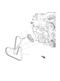 12634321-DRIVE BELT
