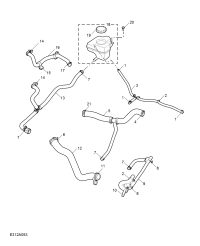 10393655-Clip cooling overflow pipe