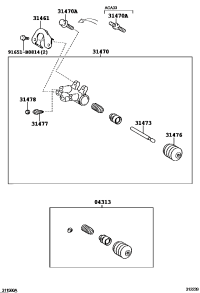 3147042031-CYLINDER ASSY, CLUTCH RELEASE