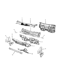 5067748AA-SEAL COWL SCREEN TO HOOD INNER PANEL
