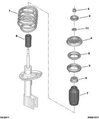 9804153580-Spring, front suspension