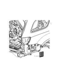 68260545AA-EXHAUSTER QUARTER PANEL