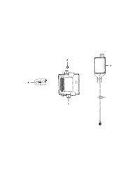 68260799AA-ANTENNA REMOTE START AND KEY