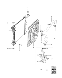55038025AB-(F)HOSE RADIATOR OUTLET