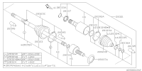 28321SG030-DRV SFT ASSY 87 S28
