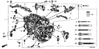 321265PAA00-HOLDER, ENGINE WIRE HARNESS HEAD FR.