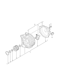 06J903023D-ALTERNATOR 3P 14V/150A/6G-W204