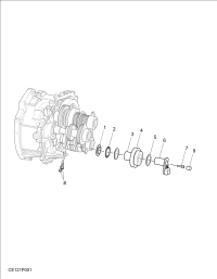 C00050155-Bearing, needle roller, reverse idler