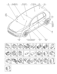 1J0972784-Socket-flat contact