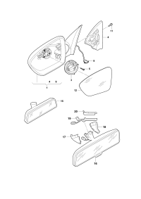 34D857507C-Cover, outer mirror