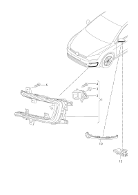 19D941055-LED daytime running light