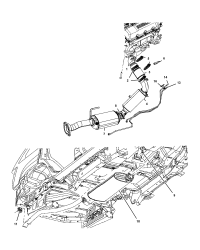 68032599AA-Tube, particulate filter inlet