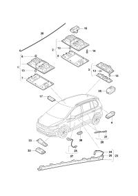 5GD947105-Lamp assy-interior