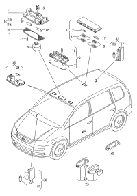 1TD9471057G8-Interior lamp & map lamp beige