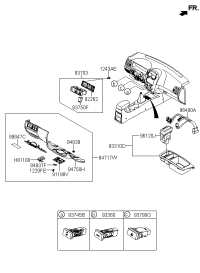 811803E000NZ-OUTSIDE HDL & LOCK ASSY-T/LID