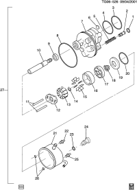 SEAL KIT,P/S PUMP(INCLS 1,3,4,8,23,26)(FRT SEAL NOT INCL)(ACDelco #15825938)