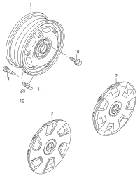 1KD601027-Wheel rim-steel