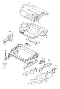 1K0881092B-Lever, height adjust