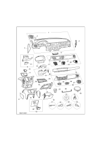 C00020899F017-Plate, instrument panel side
