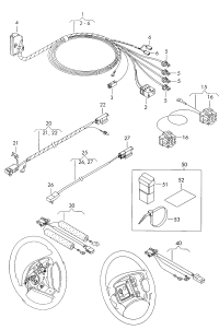 3B1971581N-Harness, air bag