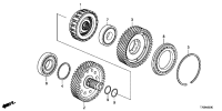 232106D3000-Shaft assy-t/m input