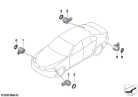 66209826786-Sensor black ultrasonic