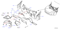 678102V70A-Insulator-dash lower, front