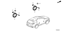 90309TRT003-NUT ASSY,SPKR