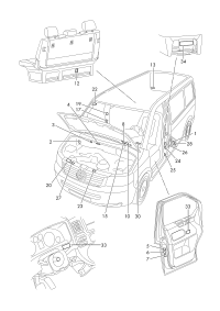5G0010029J-Plate, headlamp-w/passat-
