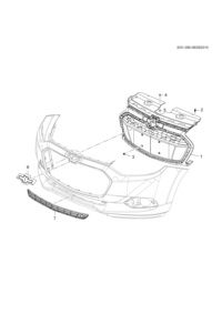 9066317-MOLDING GRL XUV 6BAR