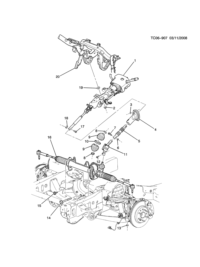 19177403-Kit (7 of the center boot parts) (including 11,13)