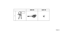 06350TLAA51-Cylinder set, key lock
