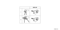 06350T6AH51-Cylinder set, key lock