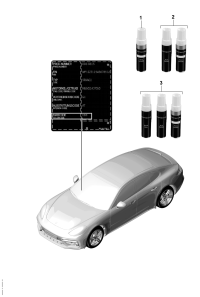 91109593323M5D-Refill kit consists of: primer varnish gentian blue metallic paint