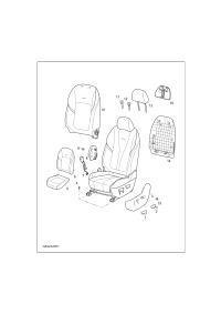 C00082285F113-Buckle assy, front seat belt