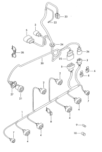 1P0971194E-Wire, ultrasonic sensor