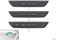 61316826746-Operating device seat function lh