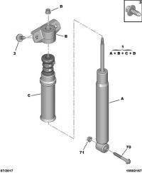 9674811380-SHOCK ABS COMPL RSL