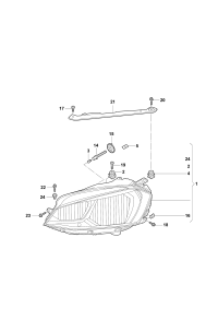 5GD941035A-LED HEADLIGHT/718 BOXTER