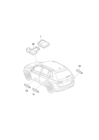 5KD962131-Antenna, for entry & starting clearance (KESSY)