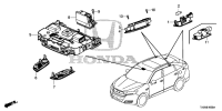 34400THAH01ZB-LIGHT ASSY., R. RR. MAP *NH361L*