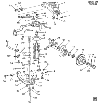 12524201-ARM,FRT UPR CONT(INCL 2,3,4,46)(INCLS BALL JOINT)