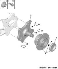 374874-Hub assy-bearing